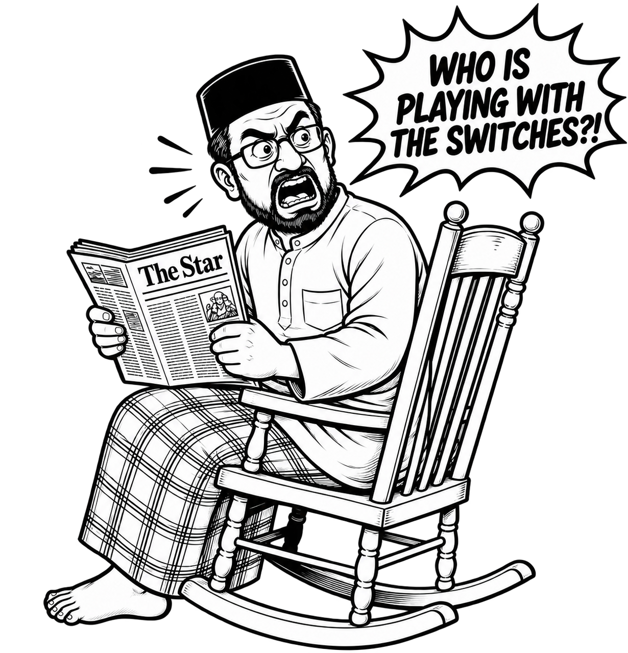 WHO IS PLAYING WITH
THE SWITCHES?!